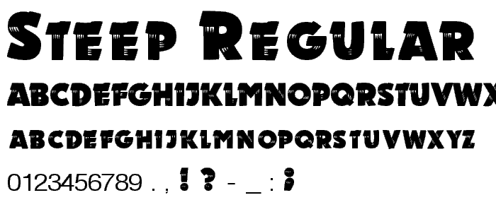 STEEP Regular font